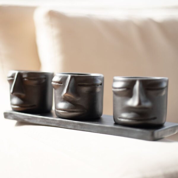 Set shots tequileros Rostro negro