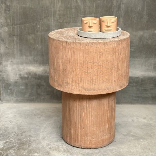 MESA DE CONCRETO CHAMPIGNON TIERRA ROSADA