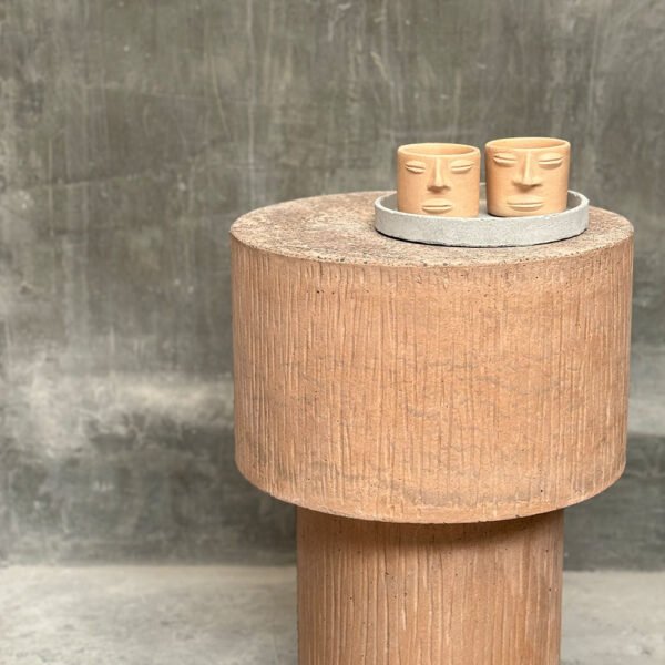 MESA DE CONCRETO CHAMPIGNON TIERRA ROSADA - Imagen 4