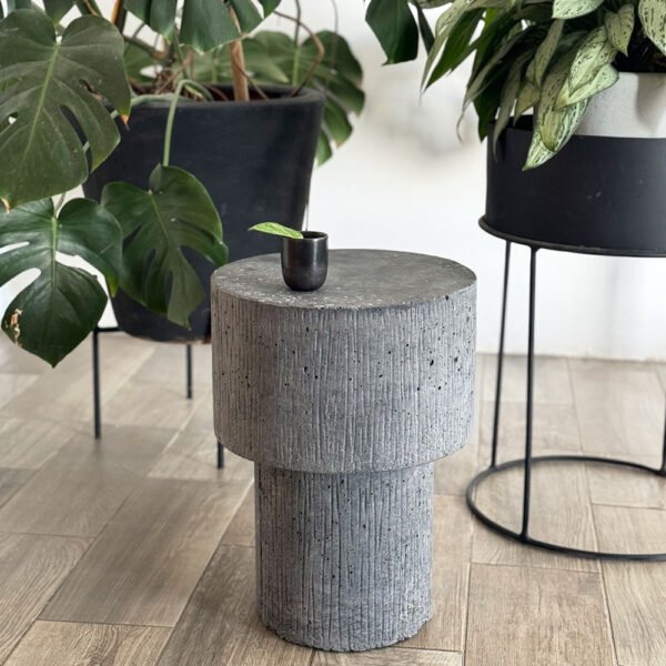 MESA DE CONCRETO CHAMPIGNON GRIS - Imagen 4