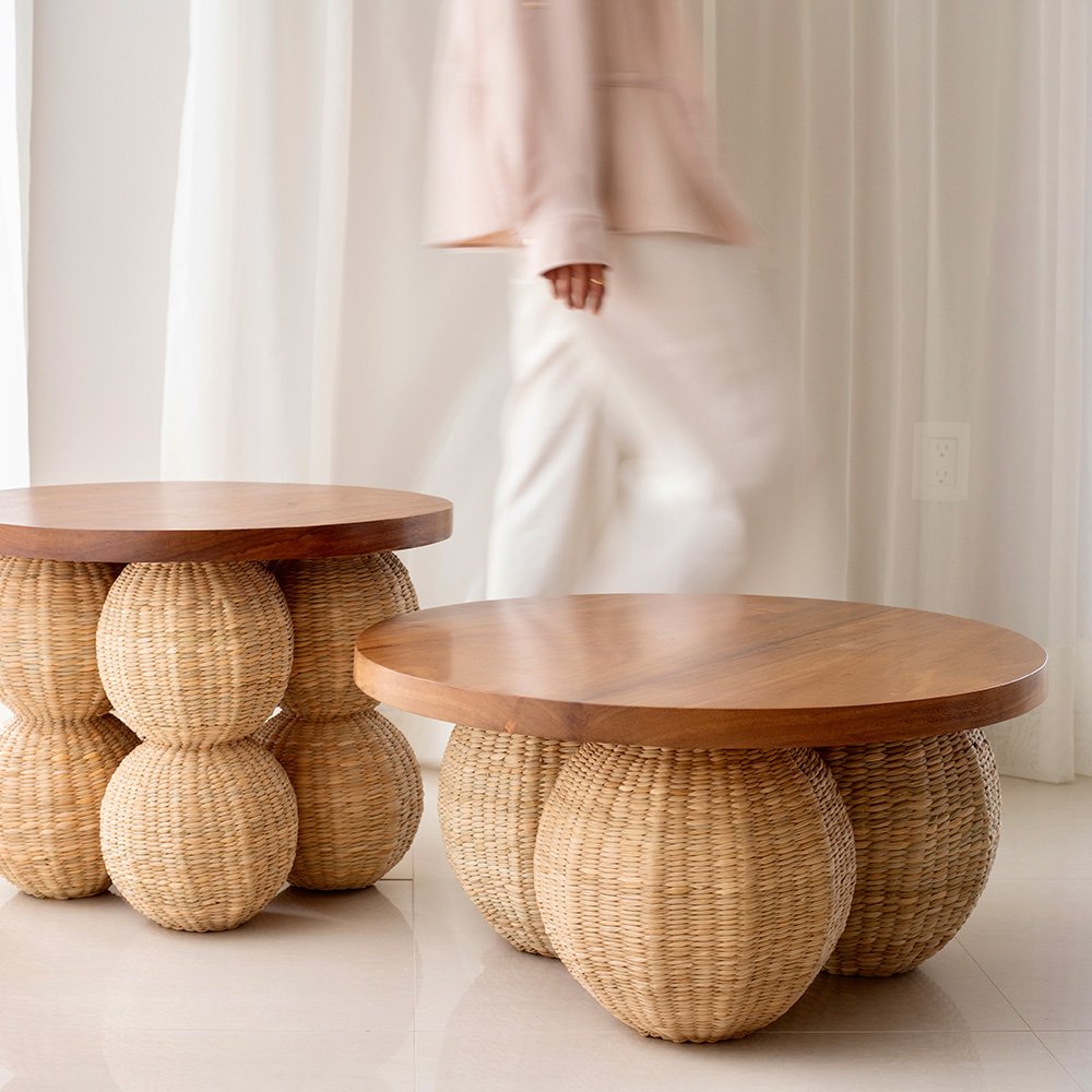 MESA AUXILIAR TEJIDA BASAMENTO - Imagen 4