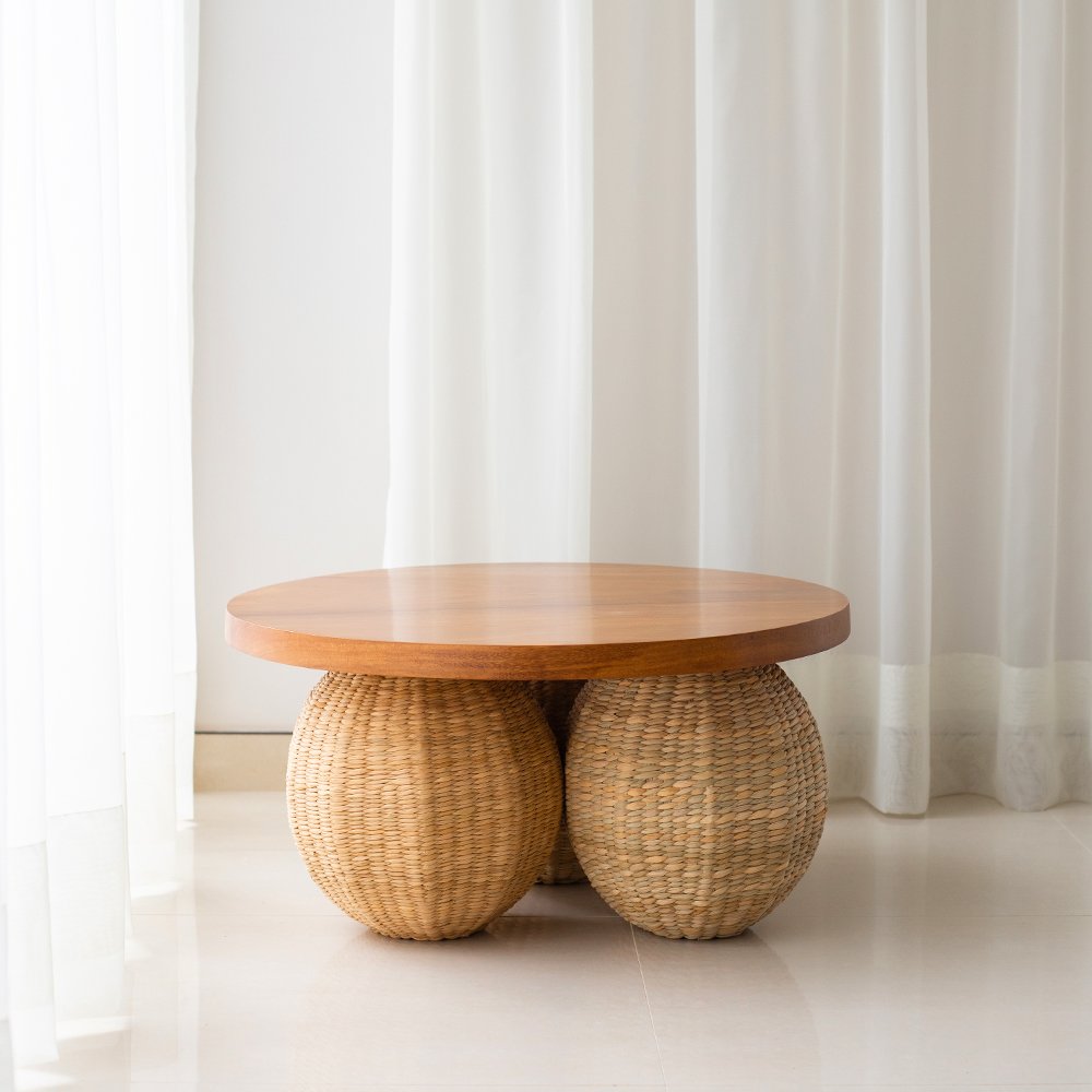 MESA AUXILIAR TEJIDA BASAMENTO - Imagen 2